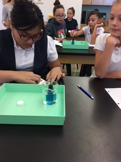 A Few Pictures from the “Lab Monday” Experiment on Mystery Solutions